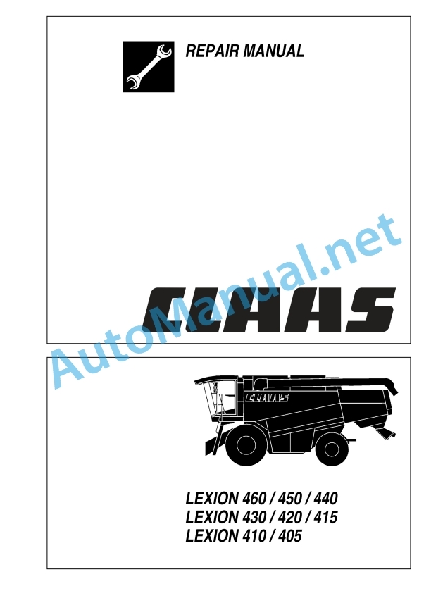 Claas Lexion 460 450 440 (454) Combines Repair Manual EN 2 Claas Lexion 460 450 440 (454) Combines Repair Manual EN - Image 2
