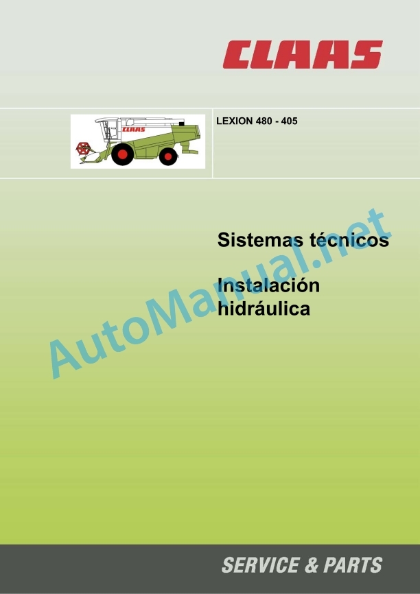 Claas Lexion 460 450 440 (454) Combines Technical System ES 2 Claas Lexion 460 450 440 (454) Combines Technical System ES - Image 2