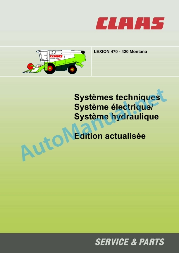 Claas Lexion 470 Montana (541) Combines Technical System FR 4 Claas Lexion 470 Montana (541) Combines Technical System FR - Image 4