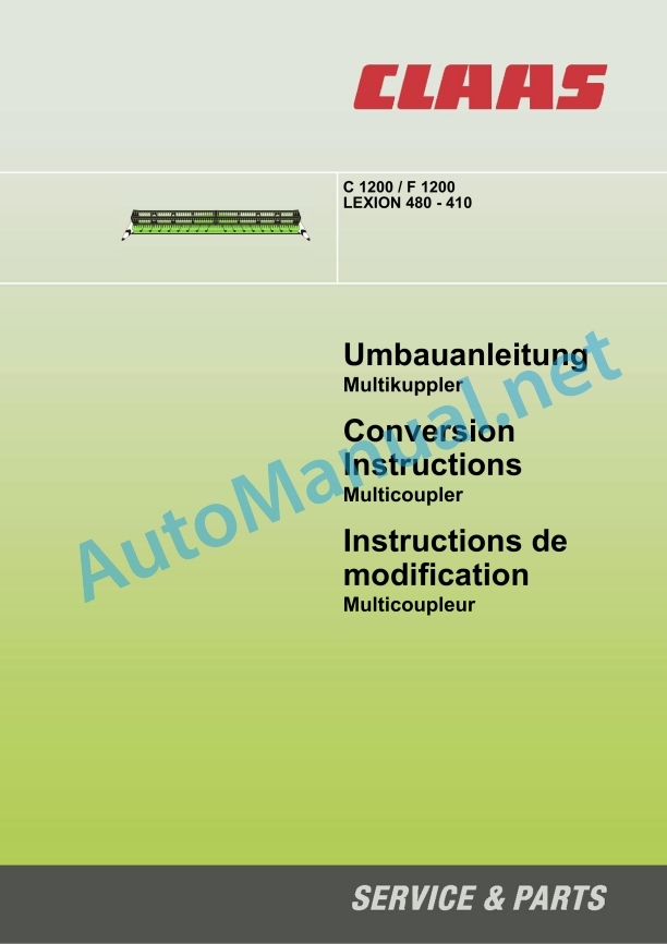 Claas Lexion 480 (466) Combines Assembly Instruction EN 16 Claas Lexion 480 (466) Combines Assembly Instruction EN - Image 16
