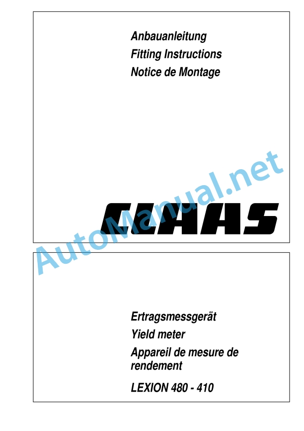 Claas Lexion 480 (466) Combines Assembly Instruction EN 27 Claas Lexion 480 (466) Combines Assembly Instruction EN - Image 27