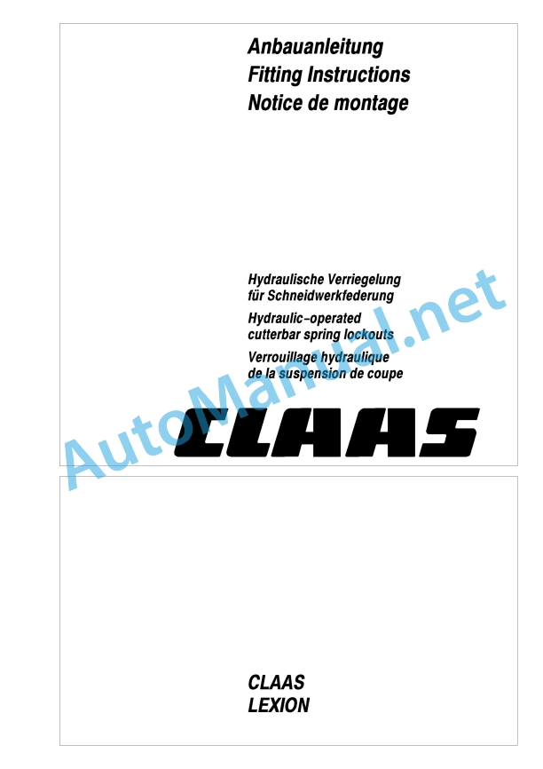 Claas Lexion 480 (466) Combines Assembly Instruction EN 3 Claas Lexion 480 (466) Combines Assembly Instruction EN - Image 3