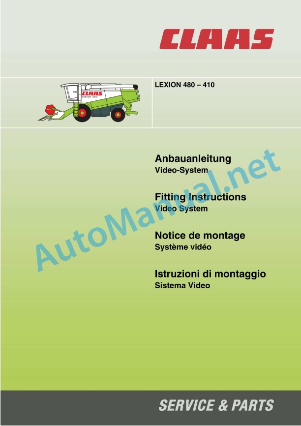 Claas Lexion 480 (466) Combines Assembly Instruction EN 31 Claas Lexion 480 (466) Combines Assembly Instruction EN - Image 31