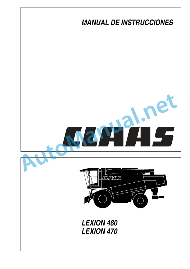 Claas Lexion 480 (546) Combines Operator Manual ES 2 Claas Lexion 480 (546) Combines Operator Manual ES - Image 2