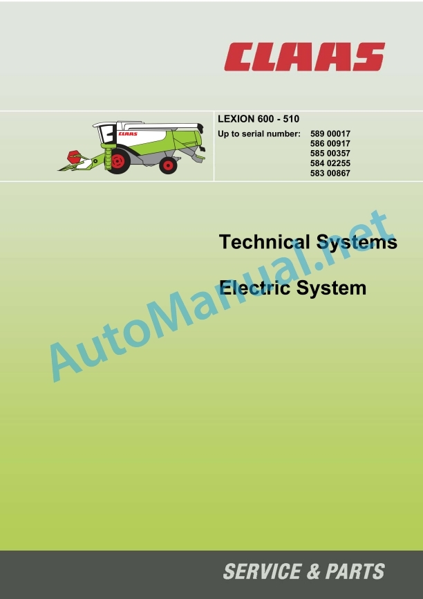 Claas Lexion 530-510 (583) Combines Technical System EN 5 Claas Lexion 530-510 (583) Combines Technical System EN - Image 5