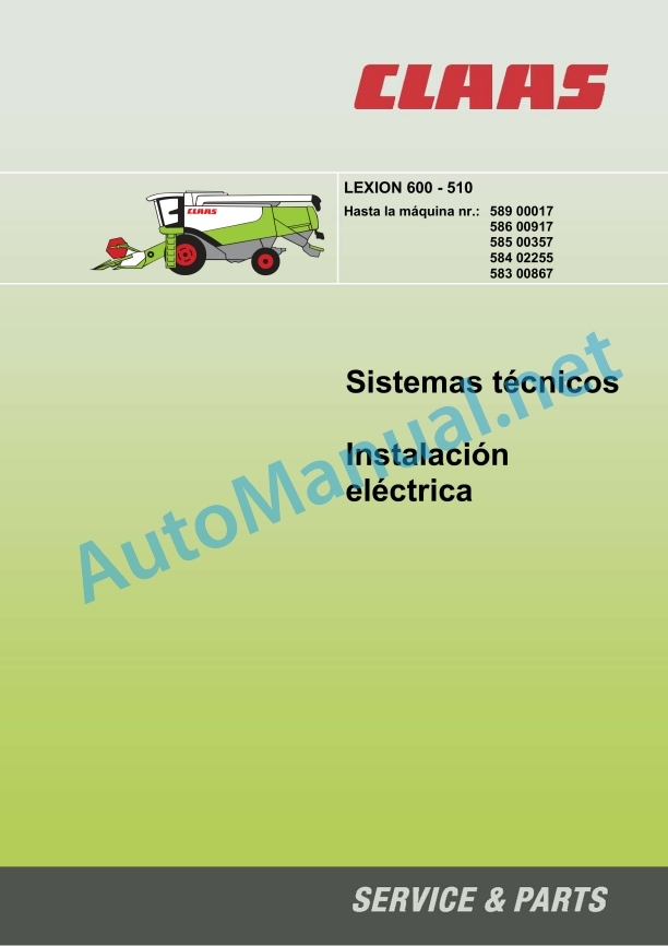 Claas Lexion 530-510 (583) Combines Technical System ES 5 Claas Lexion 530-510 (583) Combines Technical System ES - Image 5