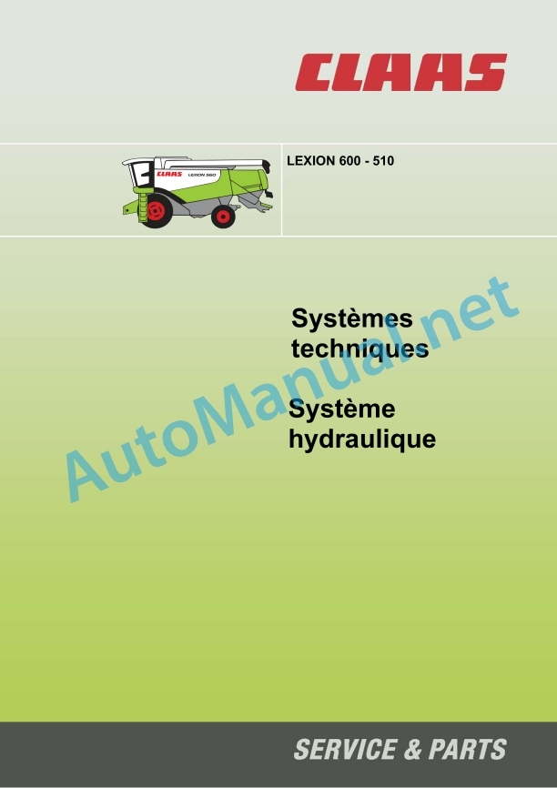 Claas Lexion 530-510 (583) Combines Technical System FR 6 Claas Lexion 530-510 (583) Combines Technical System FR - Image 6