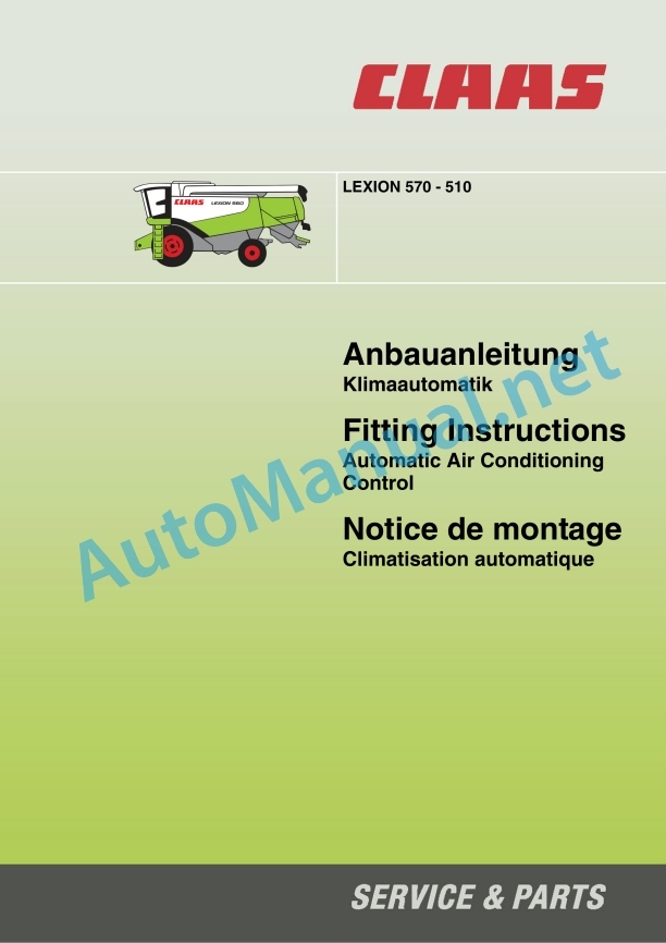 Claas Lexion 530-520 Montana (582) Combines Assembly Instruction EN 13 Claas Lexion 530-520 Montana (582) Combines Assembly Instruction EN - Image 13