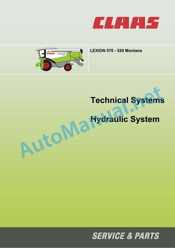 Claas Lexion 530-520 Montana (582) Combines Technical System EN 3 Claas Lexion 530-520 Montana (582) Combines Technical System EN - Image 3