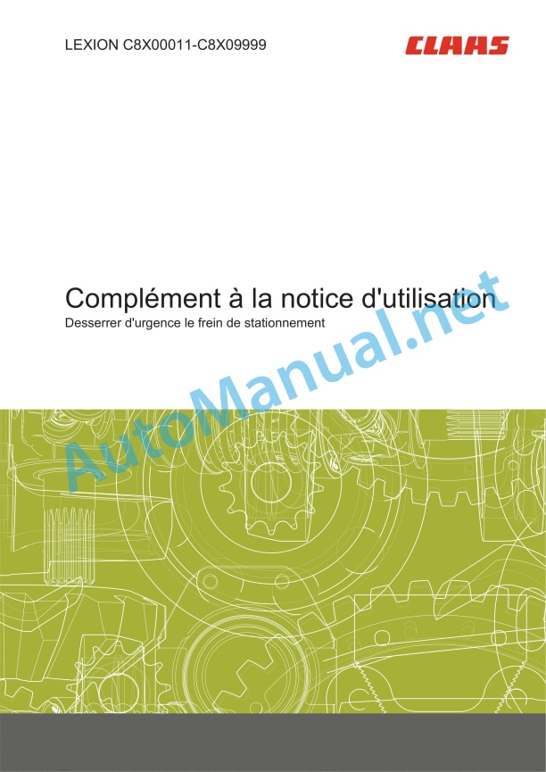 Claas Lexion 5500-5300 (C83) Combines Operator Manual FR 4 Claas Lexion 5500-5300 (C83) Combines Operator Manual FR - Image 4
