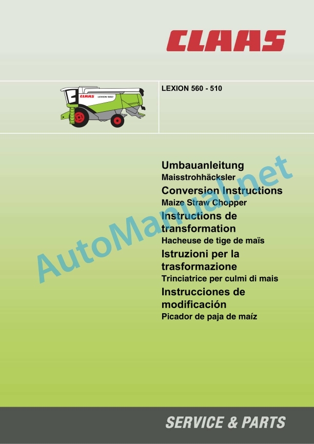 Claas Lexion 560-540 (584) Combines Assembly Instruction EN 10 Claas Lexion 560-540 (584) Combines Assembly Instruction EN - Image 10