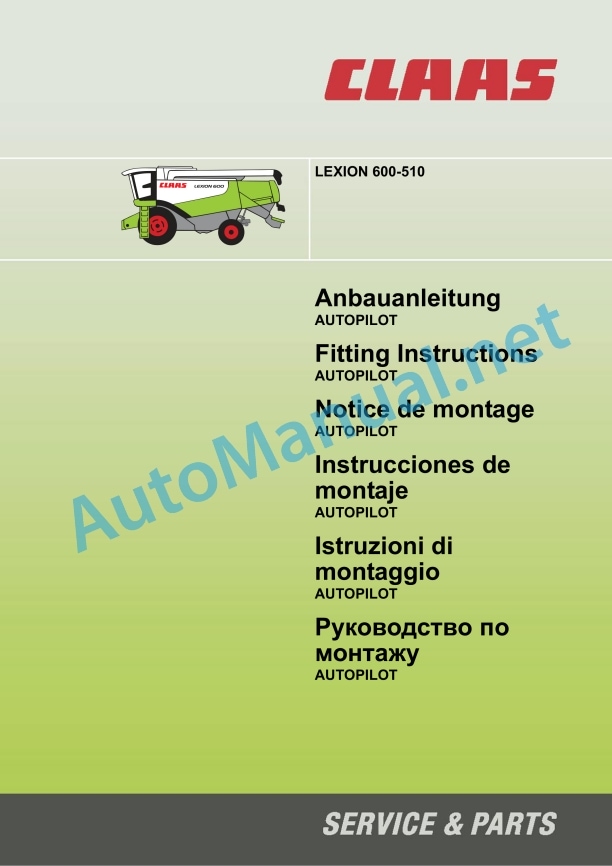 Claas Lexion 560-540 (584) Combines Assembly Instruction EN 12 Claas Lexion 560-540 (584) Combines Assembly Instruction EN - Image 12