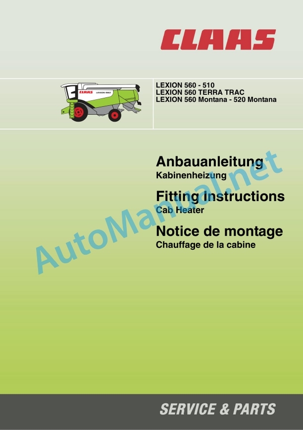 Claas Lexion 560-540 (584) Combines Assembly Instruction EN 17 Claas Lexion 560-540 (584) Combines Assembly Instruction EN - Image 17
