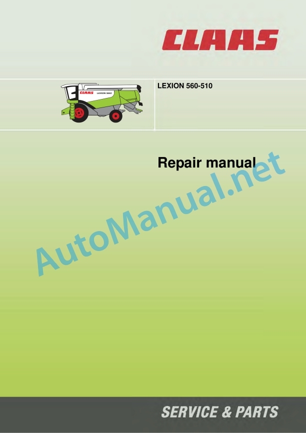 Claas Lexion 560-540 (584) Combines Repair Manual EN 4 Claas Lexion 560-540 (584) Combines Repair Manual EN - Image 4