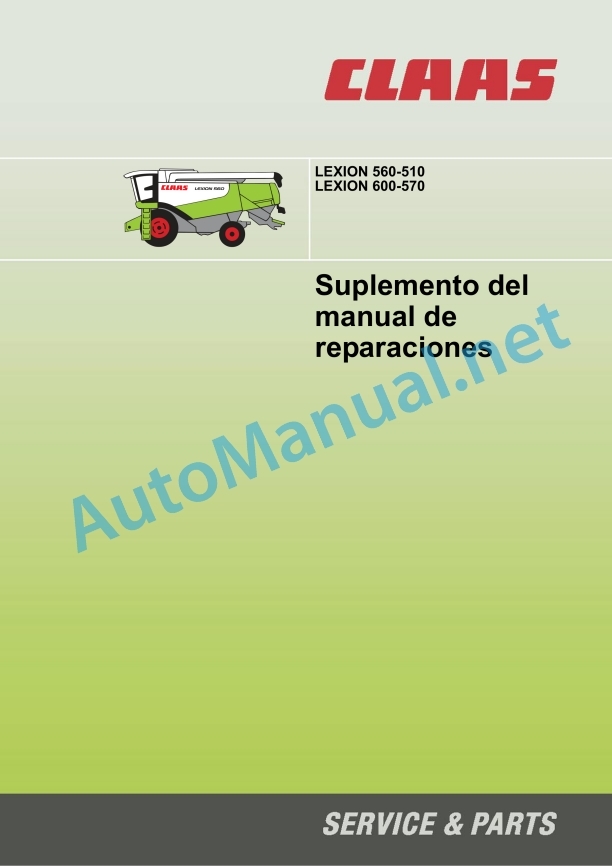 Claas Lexion 560-540 (584) Combines Repair Manual ES 3 Claas Lexion 560-540 (584) Combines Repair Manual ES - Image 3