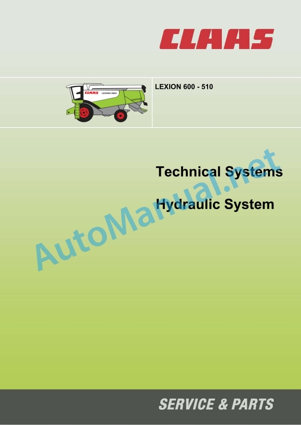 Claas Lexion 560-540 (584) Combines Technical System EN 6 Claas Lexion 560-540 (584) Combines Technical System EN - Image 6