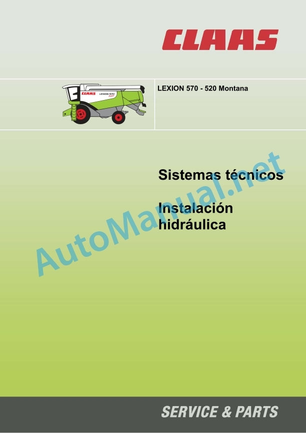 Claas Lexion 560-550 Montana (580) Combines Technical System ES 3 Claas Lexion 560-550 Montana (580) Combines Technical System ES - Image 3