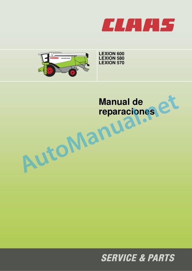 Claas Lexion 570 Cat (574) Combines Repair Manual ES 2 Claas Lexion 570 Cat (574) Combines Repair Manual ES - Image 2