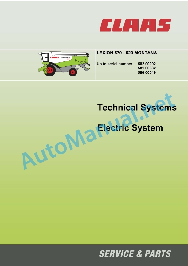 Claas Lexion 570 Montana (581) Combines Technical System EN 4 Claas Lexion 570 Montana (581) Combines Technical System EN - Image 4