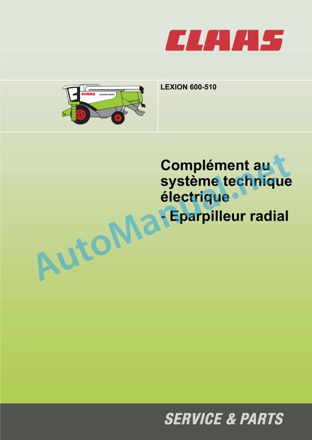 Claas Lexion 570 Montana (581) Combines Technical System FR 2 Claas Lexion 570 Montana (581) Combines Technical System FR - Image 2