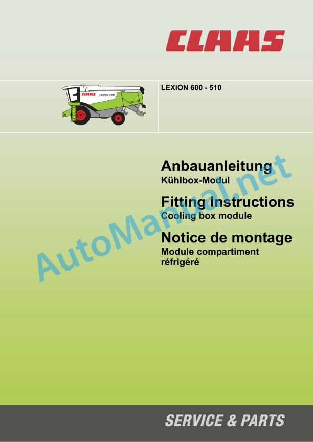 Claas Lexion 580 (586) Combines Assembly Instruction EN 20 Claas Lexion 580 (586) Combines Assembly Instruction EN - Image 20
