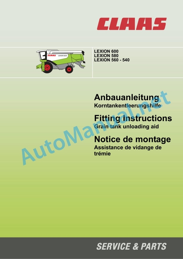 Claas Lexion 580 (586) Combines Assembly Instruction EN 30 Claas Lexion 580 (586) Combines Assembly Instruction EN - Image 30