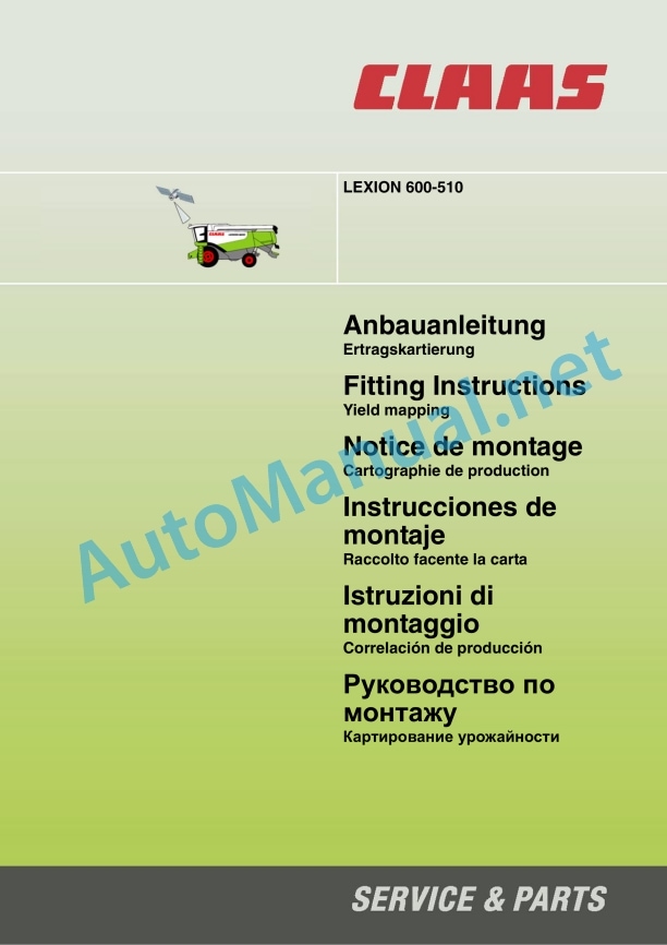 Claas Lexion 580 (586) Combines Assembly Instruction EN 5 Claas Lexion 580 (586) Combines Assembly Instruction EN - Image 5