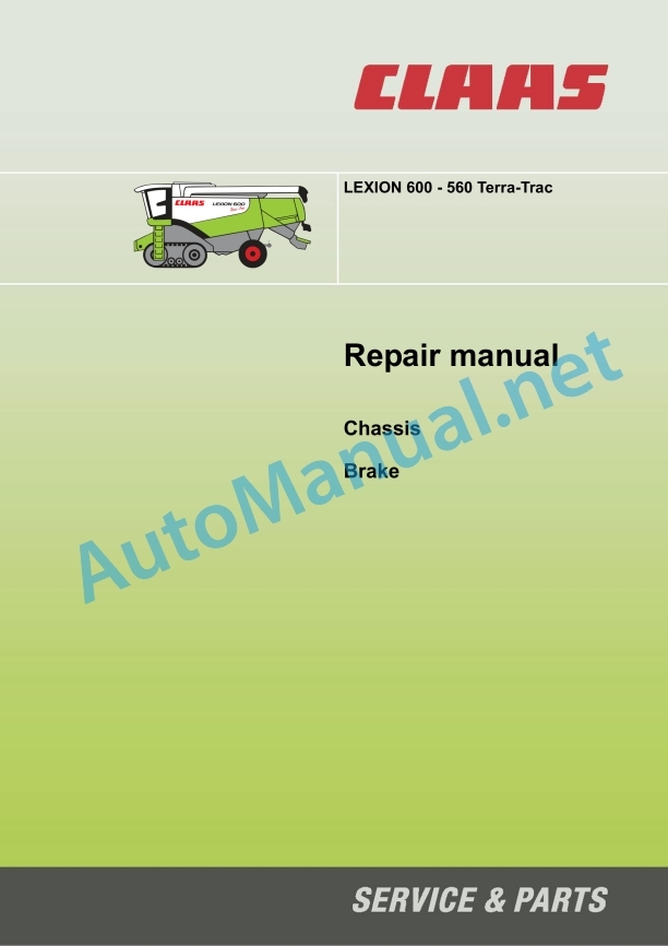 Claas Lexion 580 (586) Combines Repair Manual EN 5 Claas Lexion 580 (586) Combines Repair Manual EN - Image 5