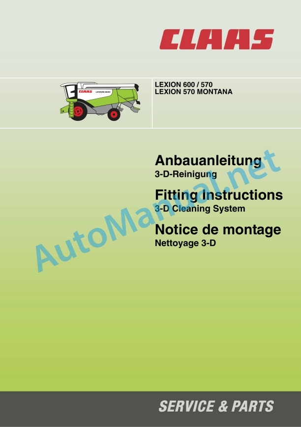 Claas Lexion 600 (589) Combines Assembly Instruction EN 16 Claas Lexion 600 (589) Combines Assembly Instruction EN - Image 16