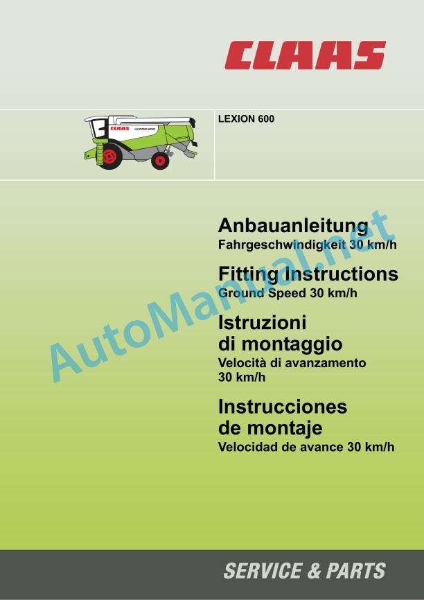 Claas Lexion 600 (589) Combines Assembly Instruction EN 19 Claas Lexion 600 (589) Combines Assembly Instruction EN - Image 19