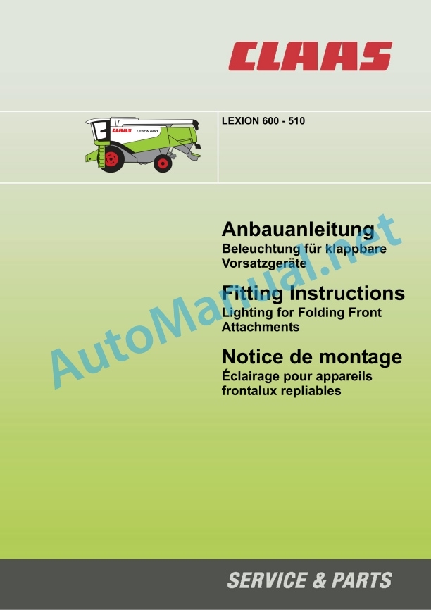 Claas Lexion 600 (589) Combines Assembly Instruction EN 20 Claas Lexion 600 (589) Combines Assembly Instruction EN - Image 20