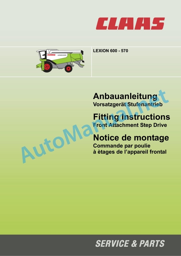Claas Lexion 600 (589) Combines Assembly Instruction EN 24 Claas Lexion 600 (589) Combines Assembly Instruction EN - Image 24