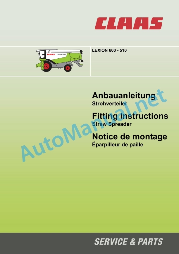Claas Lexion 600 (589) Combines Assembly Instruction EN 25 Claas Lexion 600 (589) Combines Assembly Instruction EN - Image 25