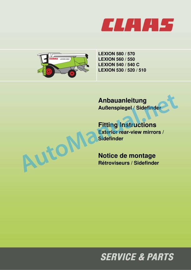 Claas Lexion 600 (589) Combines Assembly Instruction EN 29 Claas Lexion 600 (589) Combines Assembly Instruction EN - Image 29