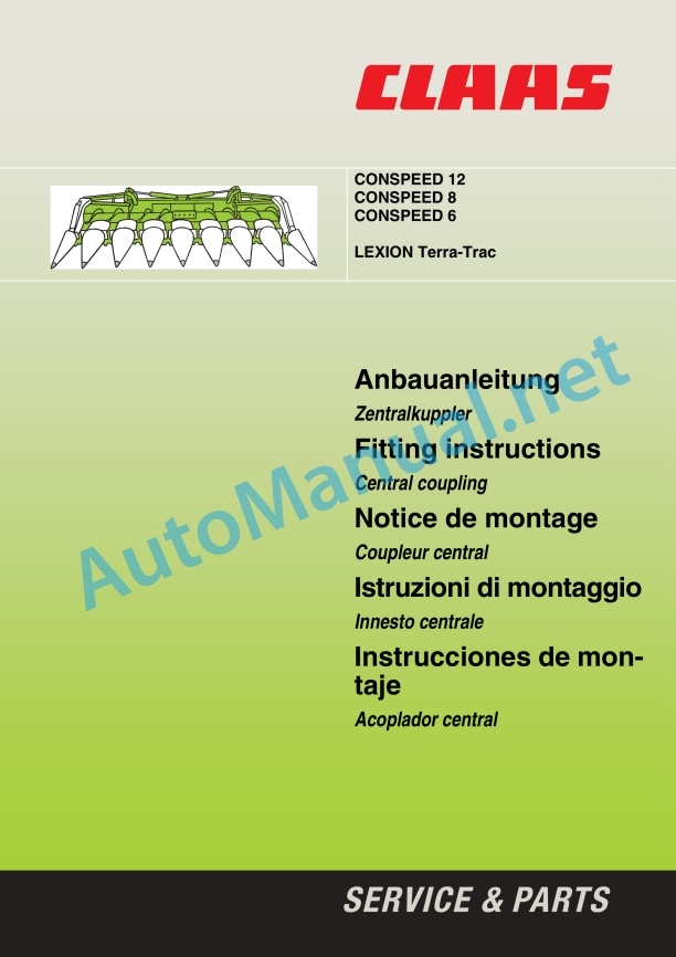Claas Lexion 600 (589) Combines Assembly Instruction EN 36 Claas Lexion 600 (589) Combines Assembly Instruction EN - Image 36