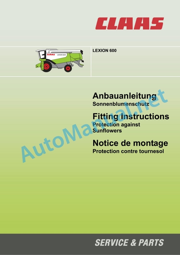 Claas Lexion 600 (589) Combines Assembly Instruction EN 5 Claas Lexion 600 (589) Combines Assembly Instruction EN - Image 5