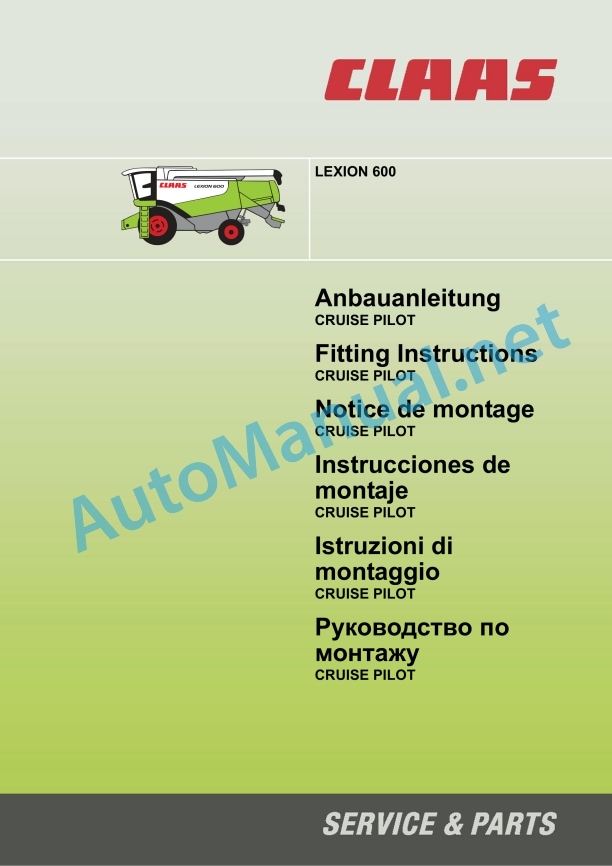 Claas Lexion 600 (589) Combines Assembly Instruction EN 6 Claas Lexion 600 (589) Combines Assembly Instruction EN - Image 6