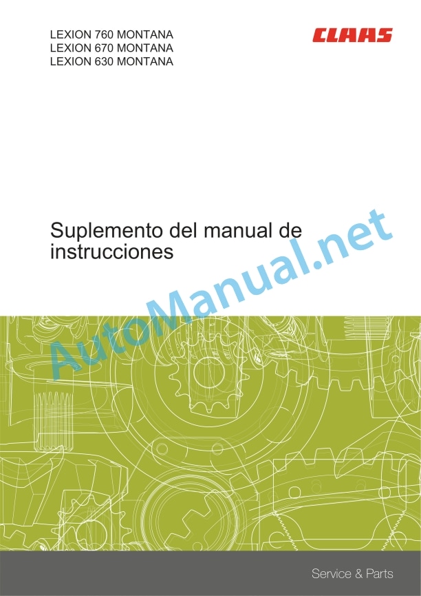 Claas Lexion 630-620 (C63) Combines Operator Manual ES 3 Claas Lexion 630-620 (C63) Combines Operator Manual ES - Image 3