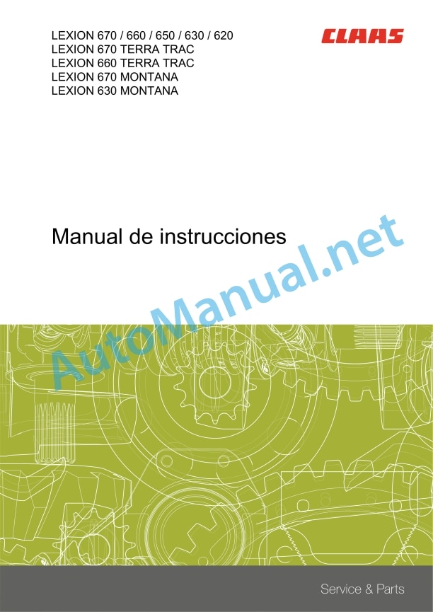 Claas Lexion 630-620 (C73) Combines Operator Manual ES 4 Claas Lexion 630-620 (C73) Combines Operator Manual ES - Image 4