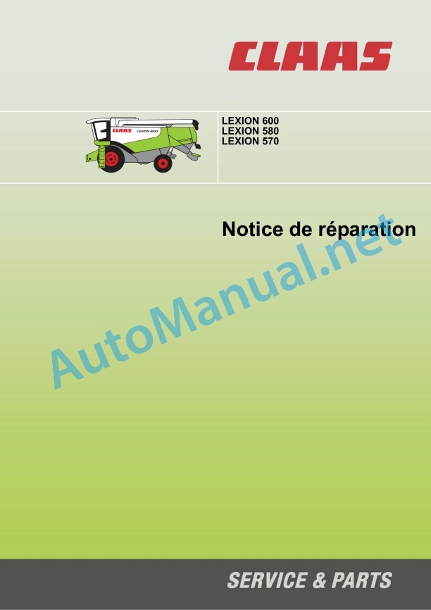 Claas Lexion 670 (C44) Combines Repair Manual FR 4 Claas Lexion 670 (C44) Combines Repair Manual FR - Image 4