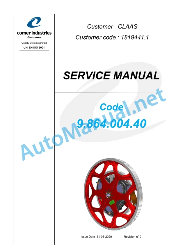 Claas Lexion 6900 6800 (C87) Combines Repair Manual EN 11 Claas Lexion 6900 6800 (C87) Combines Repair Manual EN - Image 11