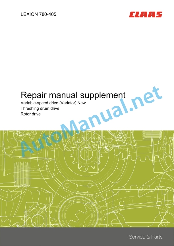 Claas Lexion 750-730 (C48) Combines Repair Manual EN 6 Claas Lexion 750-730 (C48) Combines Repair Manual EN - Image 6
