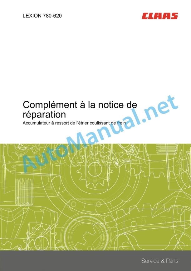 Claas Lexion 750-730 (C68) Combines Repair Manual FR 5 Claas Lexion 750-730 (C68) Combines Repair Manual FR - Image 5