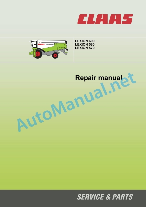 Claas Lexion 750-740 (C55) Combines Repair Manual EN 6 Claas Lexion 750-740 (C55) Combines Repair Manual EN - Image 6