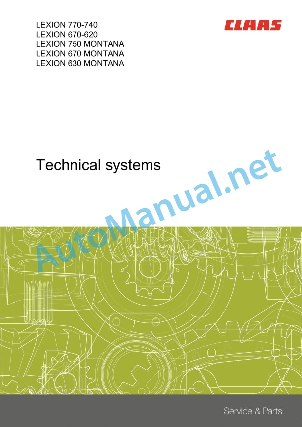 Claas Lexion 750-740 (C55) Combines Technical System EN 2 Claas Lexion 750-740 (C55) Combines Technical System EN - Image 2