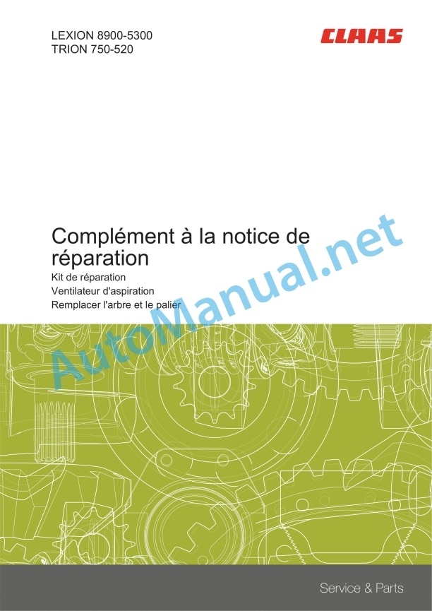 Claas Lexion 7500-7400 (C88) Combines Repair Manual FR 5 Claas Lexion 7500-7400 (C88) Combines Repair Manual FR - Image 5