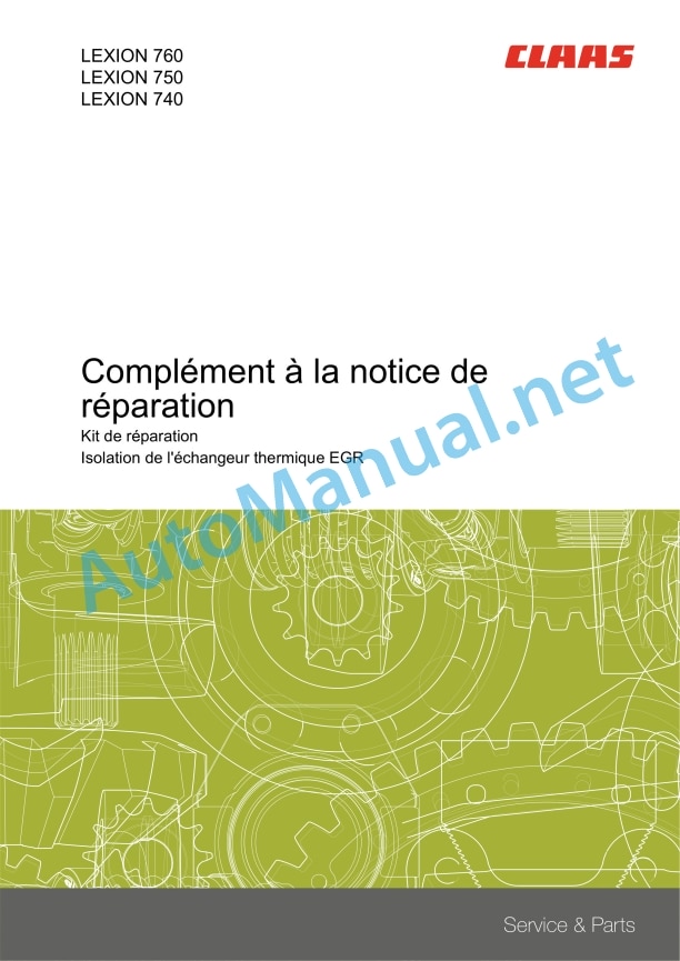 Claas Lexion 760-740 (C65) Combines Repair Manual FR 6 Claas Lexion 760-740 (C65) Combines Repair Manual FR - Image 6