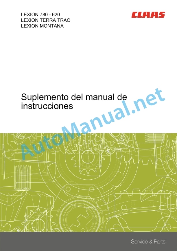 Claas Lexion 760-740 (C75) Combines Operator Manual ES 2 Claas Lexion 760-740 (C75) Combines Operator Manual ES - Image 2