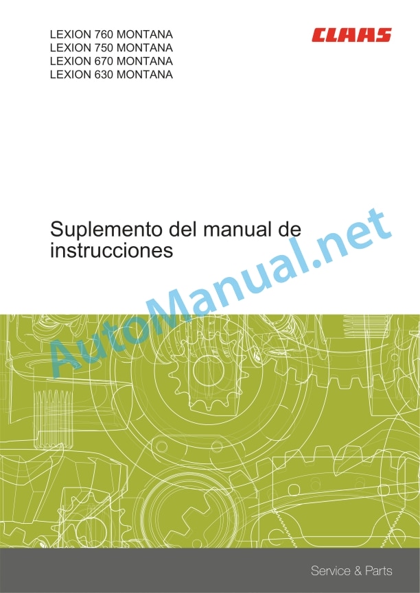 Claas Lexion 760-740 (C75) Combines Operator Manual ES 3 Claas Lexion 760-740 (C75) Combines Operator Manual ES - Image 3