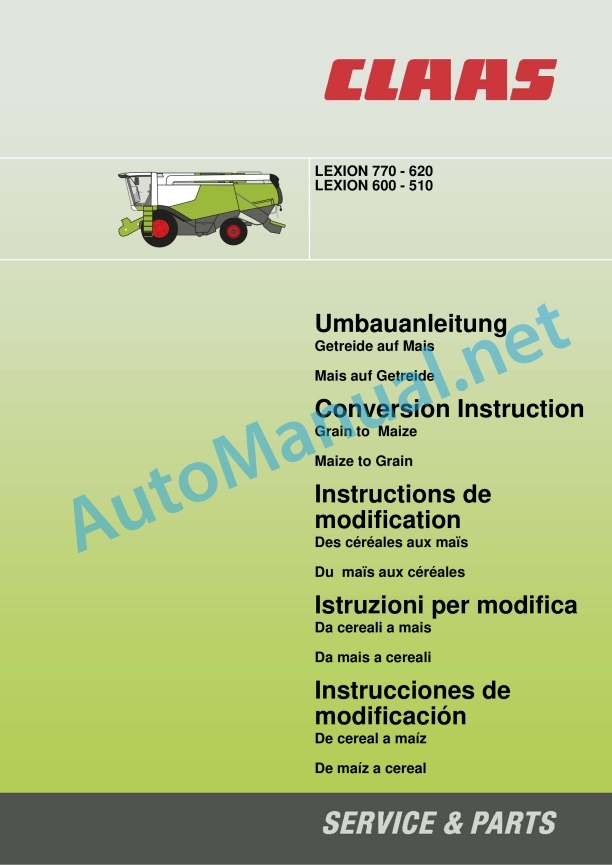 Claas Lexion 760 (C56) Combines Assembly Instruction EN 34 Claas Lexion 760 (C56) Combines Assembly Instruction EN - Image 34
